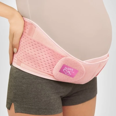 Бандаж для беременных универсальный (дородовой/послеродовой; высота 15 см) MS B-1115 "Интерлин" (M, розовый)