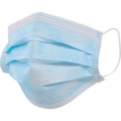 Маска защитная 3-х слойная с фиксатором носа каталог магазина Склад Медтехники Маска защитная 3-х слойная с фиксатором носа в магазине Склад Медтехники